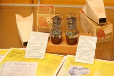 Genelex KT66 Tubes Matched Pair GEC Blue Decal boxes Amplitrex Tested from 1950s