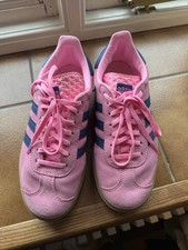 ADIDAS GAZELLE HO6122 Pink Lace Up Platform Trainers Size UK 7.5