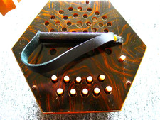 Maser Nussbaum German Anglo 20+1 Knopf Concertina..8-fach..GC