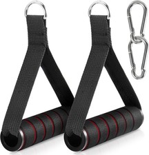 2 Pack Exercise Handles Gym Cable Machine Attachments Heavy Duty Workout