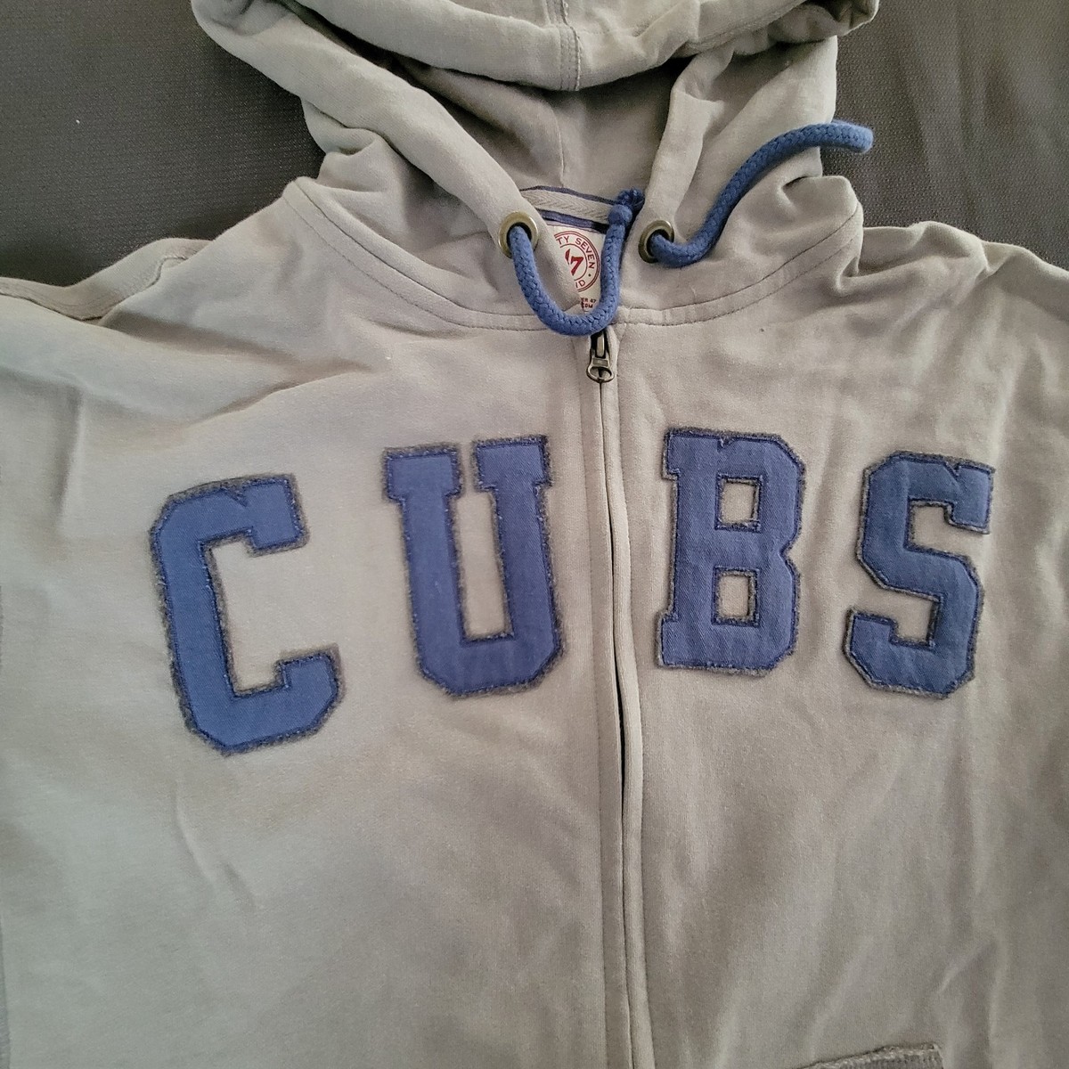 NEW '47 Chicago Cubs Sweater Womens Small Gray Hoodie Sweatshirt