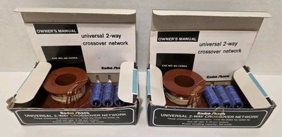 Universal 2-Way Crossover Network 40-1296A Radio Shack set of 2