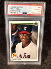 1990 Upper Deck - Sammy Sosa #17 (RC) NM-MT 8 