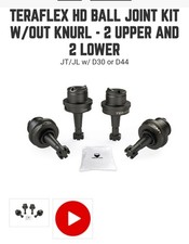 Teraflex 3452010 Heavy-duty Ball Joint Kit Is Designed Specifically For 2018 Teraflex 3452010 Heavy-duty Ball Joint Kit Is Designed Specifically For 2018