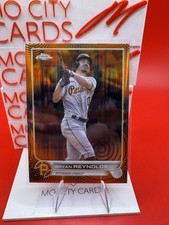 Bryan Reynolds 2022 Topps Chrome Orange Sonic Refractor SSP /25 Pirates