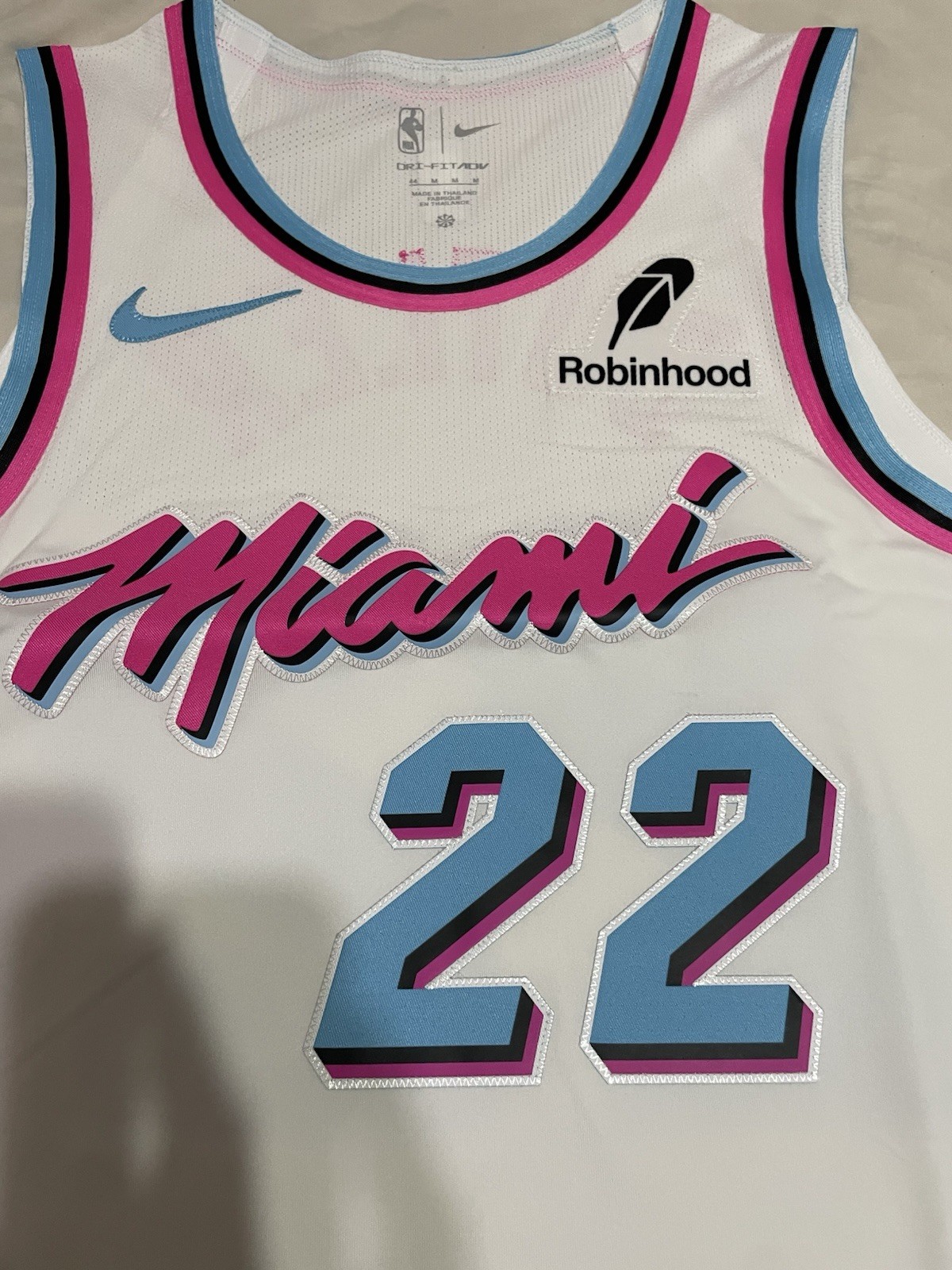Nike Miami Heat 22 Butler City Edition Miami Vice Authentic Basketball Jersey 44 thumbnail 2
