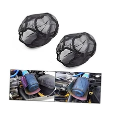 Air Filter Wrap, 2 Pcs Universal Auto Cold Air Filter Protective Small