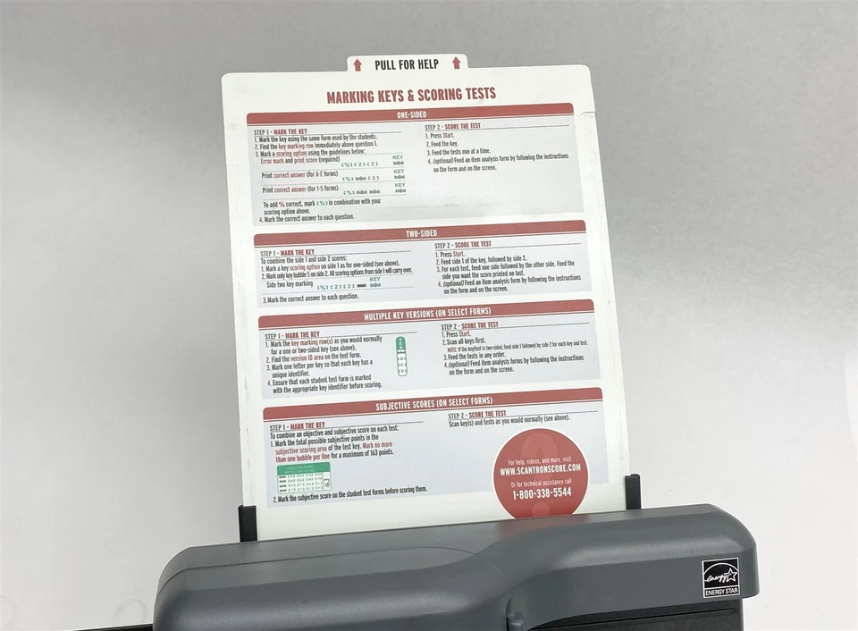 SCANTRON Scantron Score TSM-00 Testing Scoring Machine w/ AC PS + Dust cover - Image 4 of 4