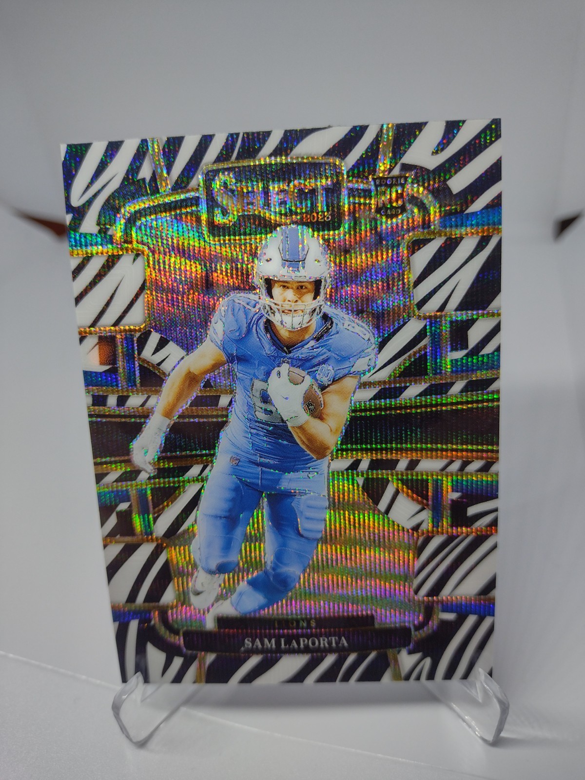 2023 Panini Select - Concourse Sam LaPorta #35 Zebra Prizm (RC) Lions 🔥🔥🔥