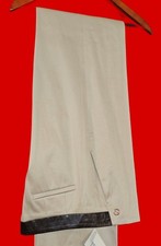 Authentic Gucci Pants With Leather Embelishment In  EUC