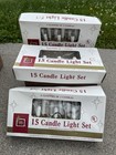 Vintage Santa Trim 15 Candle Light Set Christmas Candle Lights Lot Of 3 Boxes — photo 1