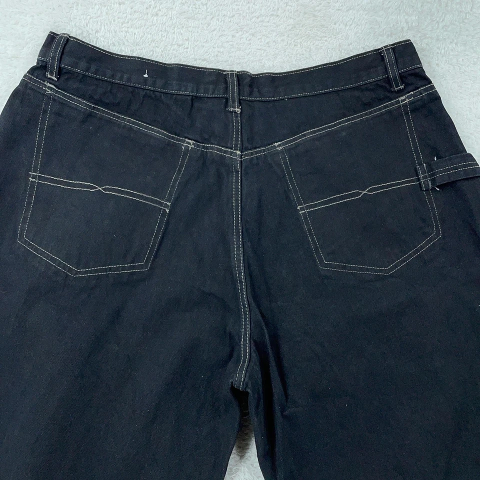 Sean John Baggy Black Carpenter Jeans Loose Denim Mens Tag 32 (FITS 38x34) - Image 2 of 4