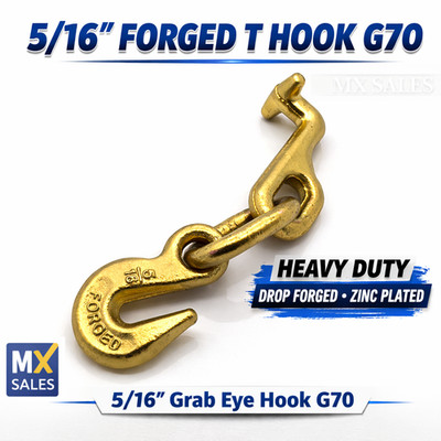 T hook & EYE GRAB Hook 5/16'' - cluster frame back grip auto body dent puller