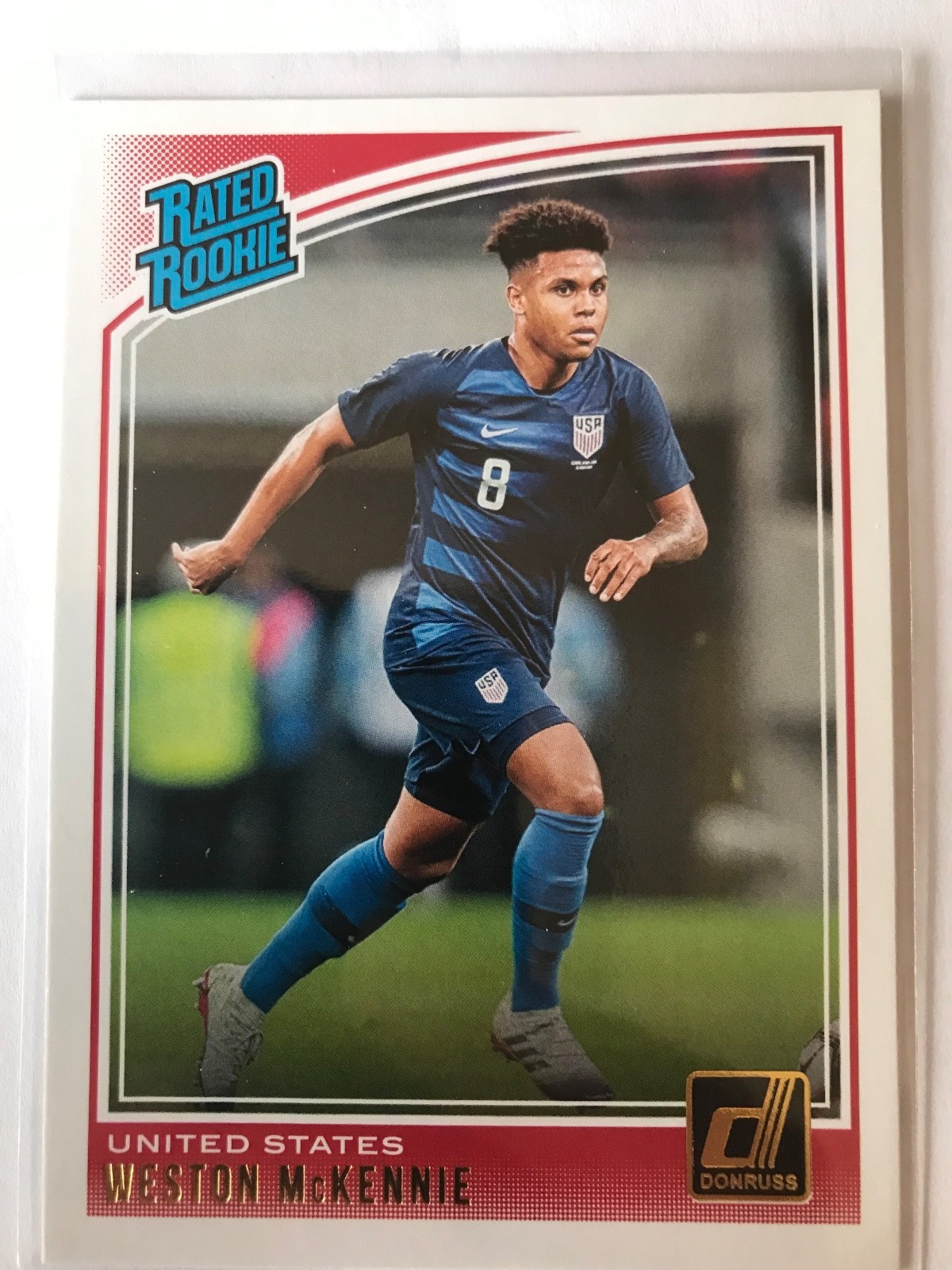 Weston McKennie  USA  Panini Donruss Soccer 18-19  RATED ROOKIE #199