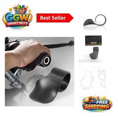 Compact Black Motorcycle Throttle Control Rocker for Fatigue-Free Riding