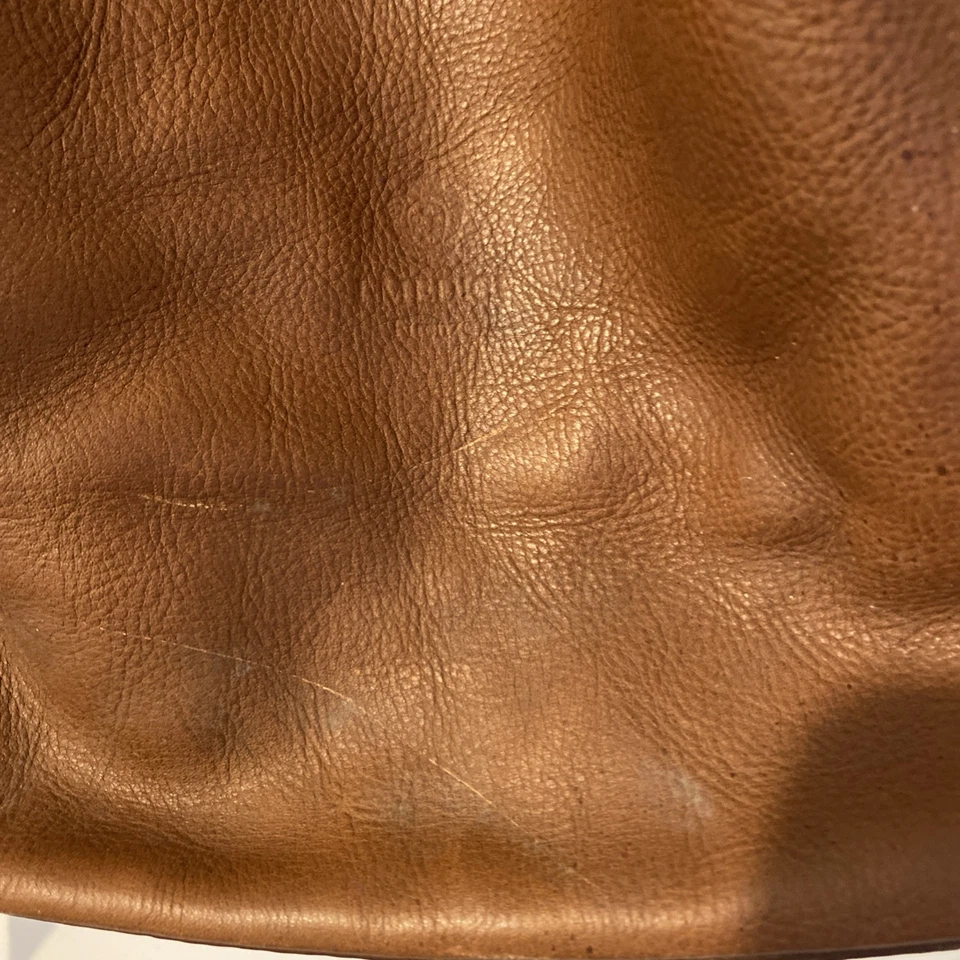 Bolso de Hombro I Medici Firenze Italiano Cuero Coñac Convertible Hobo Cartera Foto 3 de 4