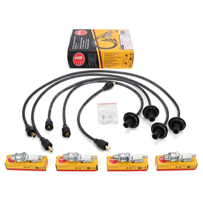 NGK Zündkabelsatz + 4x NGK Zündkerze für VW KÄFER 1200 1300 1302 1303 1500 1600