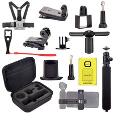 Accessories Kit for Dji OSMO Pocket/Pocket 2, Handheld Mount Adapter Black