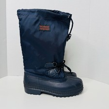 VTG Sorel Kaufman Rubber Co of Canada Waterproof Snow Boots Youth 4 Womens 6 Nav