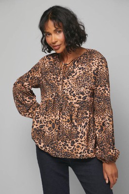 Wallis braune Bluse Damen Daywear Tops