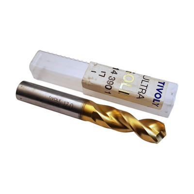 Tivoly 17mm HSS Cobalt Machine Drill E5 Ultra Gold FL 55mm OAL 120mm