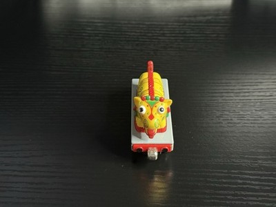 Learning Curve Chinese Dragon Yellow Cat Model Train Car 6 Wheels Red Yellow