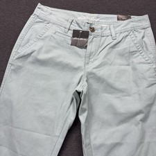 Eddie Bauer Legend Wash Boyfriend Chino Pants Womens Size 8 32x31 Ocean NEW