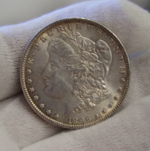 1896 US Morgan Silver Dollar $1 AU