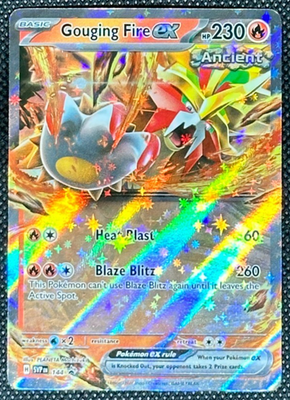 #ad Gouging Fire ex svp144 Black Star Promo Pokemon Card Free Shipping $1.95