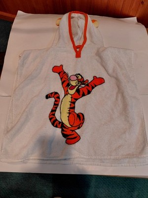 Vintage Tigger Kids Towel with Hood Ages 2-6 Disney Winnie the Pooh Terrycloth