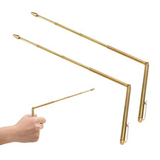 Copper Dowsing Rods 2 Pack for Water Divining, Spiritual Use and Ghost Hunting -