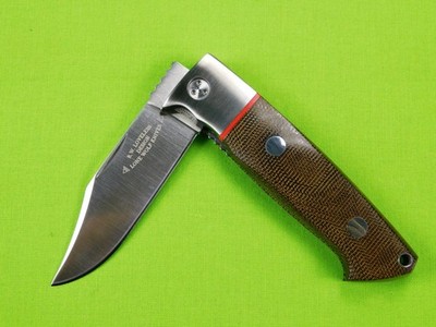 US Lone Wolf Loveless Traditional Clip Italy Made Folding Pocket Knife