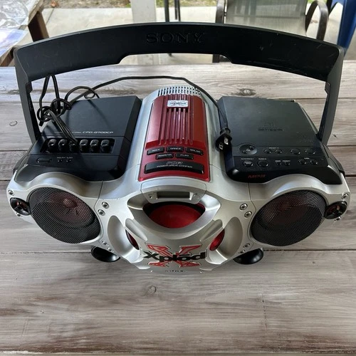 Sony Xplod CFD-G700CP CD Radio Tape mp3 & Cassette Boombox Vintage