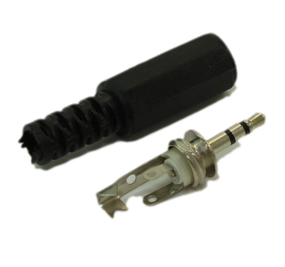 2.5mm Plug/Jack Stereo TRS 3 Connector Self Solder Male - Image 2 of 2