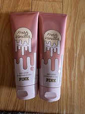 Victoria's Secret Pink Fresh Vanilla Body Lotion 8 fl oz Lot of 2 New