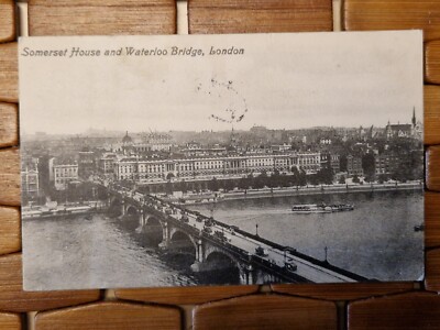 AK London Somerset House and Waterloo Bridge gelaufen