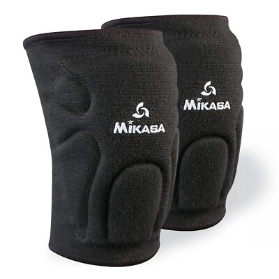 Mikasa Sports Competition Volleyball Knee Pads - Adult Sized Black - NEW