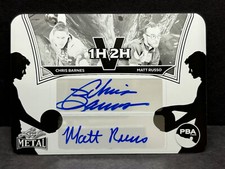 2024 Leaf Metal BLACK Printing Plate CHRIS BARNES/MATT RUSSO Bowling AUTO 1/1