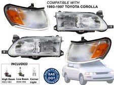 For Head Light Corner Lamp 1993 - 1997 Toyota Corolla With Bulb Combo Set