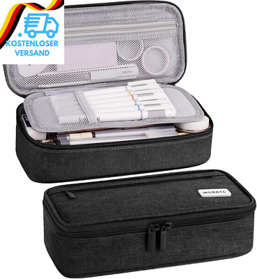 WEMATE Federmäppchen Federtaschen Mäppchen Etui Stifte 5 Fach, Große Kapazität P