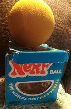 Nerf Ball With Box NERF 1978 Vintage The Worlds First Indoor Ball w/ box NERF