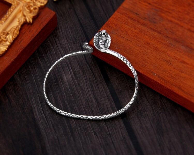 B37 Bracelet Snake Cobra Sterling Silver 925 Bangle | eBay