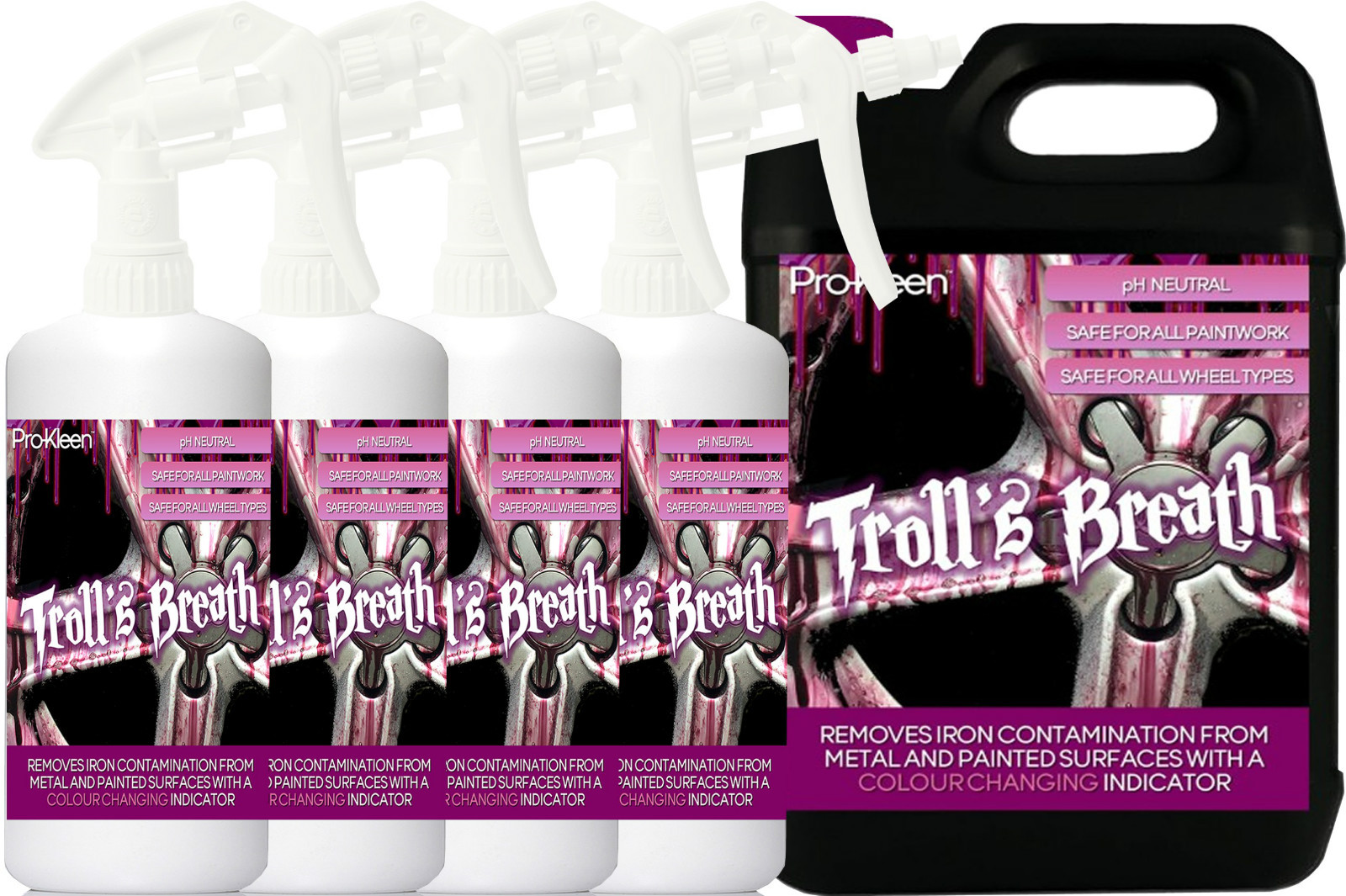 ProKleen Iron Contamination Fallout Remover Alloy Cleaner Safe On All Wheels 9L