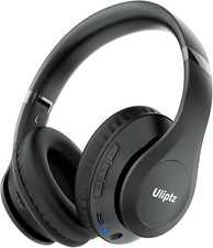 Uliptz Wireless Bluetooth Headphones, 65H Playtime, 6 EQ Sound Modes, Hifi Stere