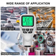 Digital Auto Car Paint Thickness Tester Coating Film Measuring Gauge LCD Meter