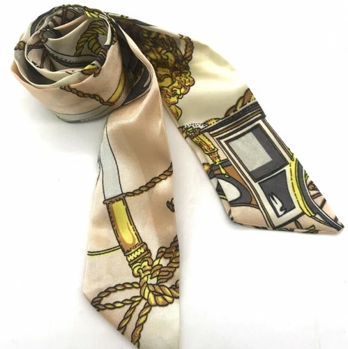 Tuch Seidentuch Tasche Schal Satin Band Haarband Schleife Bandana Krawatte   - Bild 13 von 26