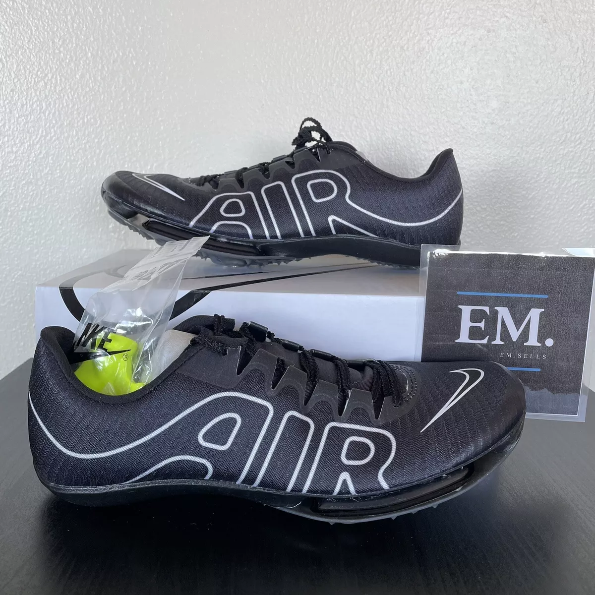 NEW Nike Air Zoom Maxfly Black White Track Spikes DN6948-001 Max Fly Mens Sizes NEW Nike Air Zoom Maxfly Black White Track Spikes DN6948-001 Max Fly Mens Sizes