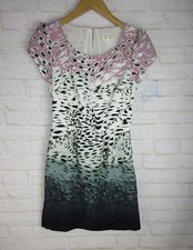 Silence+Noise Urban Outfitters women's size 0 Animal Print Cut Out Dress Purple