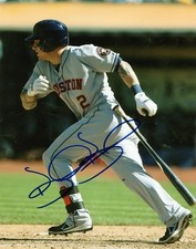 BRANDON  BARNES  HOUSTON ASTROS  ACTION     SIGNED  AUTOGRAPHED 8X10  PHOTO