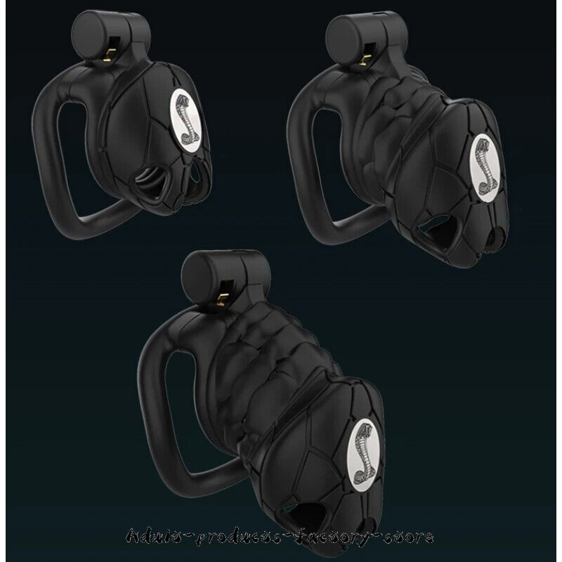 3D Print Male 3 Sizes 8.0 Chastity Cage Device with 4 Rings Belt ...